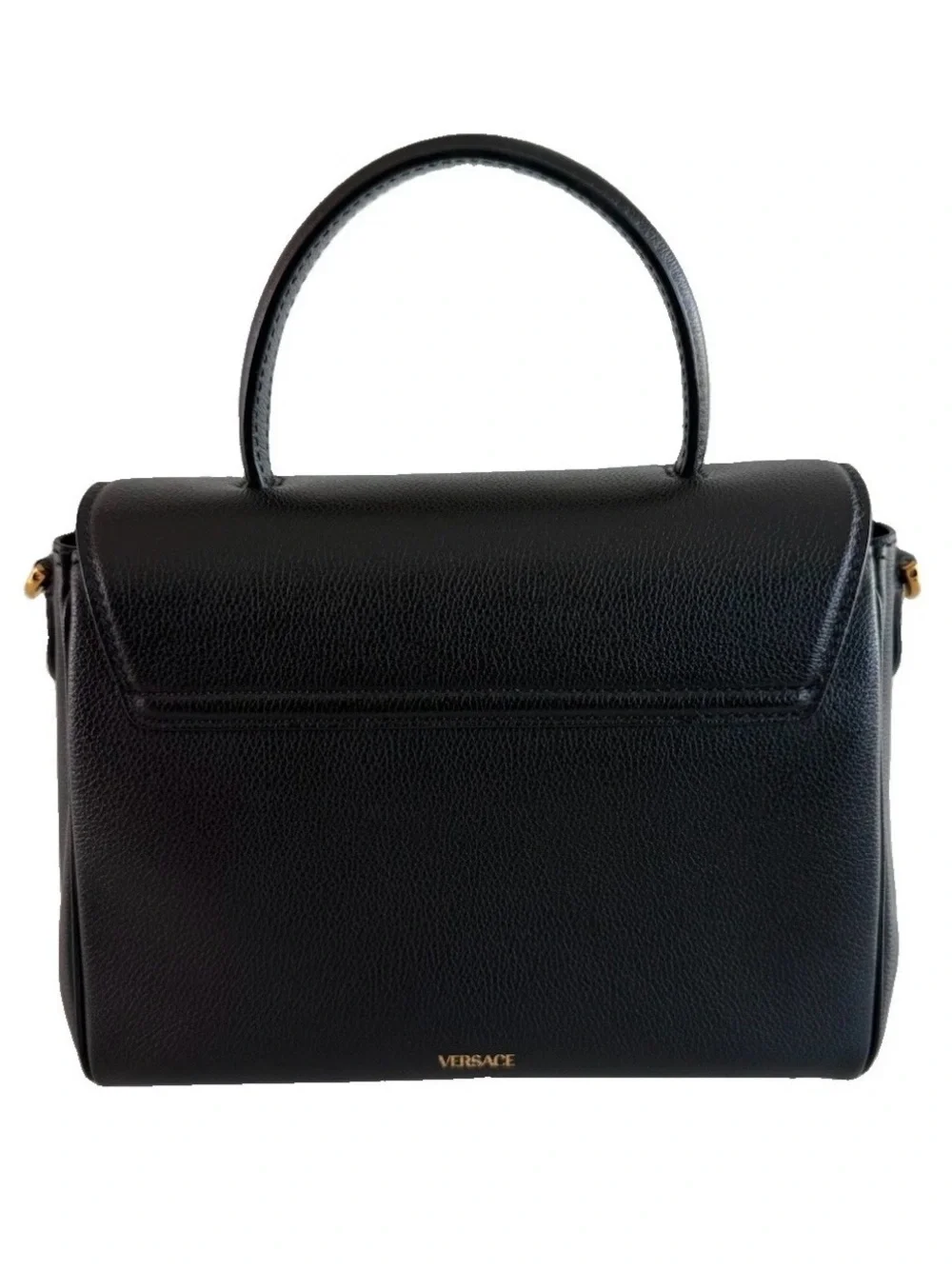 Versace La Medusa Leather Top Handle